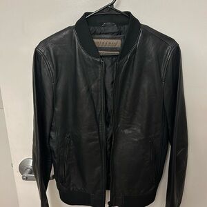 Zara Lamb Leather Bomber
